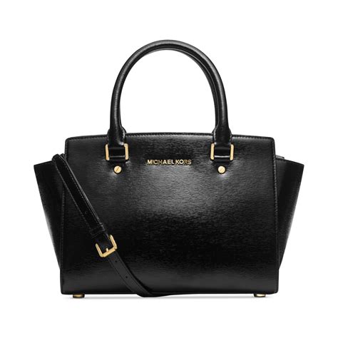 michael kors selma travel satchel handbag|Michael Kors selma medium black.